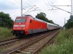 BR101 062-8 vor IC2455  Pommersche Bucht  auf dem Weg von Dsseldorf ber Berlin und Stralsund nach Binz.