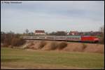 101 030-5 befrdert am 26.01.08 IC 2066 von Nrnberg Hbf nach Karlsruhe Hbf, aufgenommen an der Remsbahn (KBS 786) bei Goldshfe.