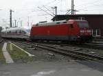 BR 101 006 mit einem ICE 3 am Haken,auf dem Weg in den Dortmunder Betiebsbahnhof.(25.04.2008)