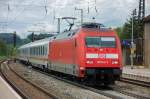 IC 119 Mnster (Westf.) - Innsbruck mit 101 114-7 an der Spitze strebt dem nchsten Halt, Ulm Hbf, entgegen.