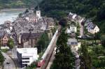 Am 08. August durchfhrt eine unbekannte 101 bei Regen die Ortschaft St. Goar (Linke Rheinseite).