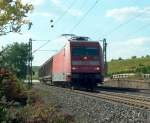 DB 101 060-2 mit dem FR 52925 von Koblenz Ltzel nach Mannheim Rbf bei Erbach (Rheingau); 26.09.2008