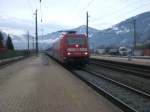 101 096-8 fhrt mit einem Eurocity von Mnchen nach Italien durch Fritzens-Wattens.