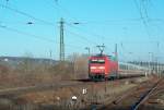 DB 101 055-2 am IC 2357 von Kln Hbf nach Berlin Gesundbrunnen, in Naumburg (Saale); 22.01.2009
