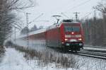 101 117 mit einem Turnuszug am Morgen des 14.02.2009 in Haar (bei Mnchen).