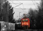 101 066 (9180 6101 066-9 D-DB) mit dem IC 332, Norddeich-Mole - Kln Hbf, bei Haltern am See in die Kurve.