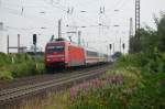 101 136-0 mit IC 2279 Hannover Hbf - Karlsruhe Hbf am 1.7.2009 bei der Durchfahrt in Nordstemmen