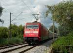 101 068-5 beschleunigt IC 2005 Emden Hbf - Konstanz aus Radolfzell. 10.07.09