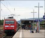 101 106 mit dem IC143 nach Berlin-Ostbahnhof in Minden 1.8.2009