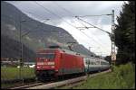 Das Mrklinvorbild 101 104 (9180 6101 104-8 D-DB) hat am Morgen des 31.07.2009 die Aufgabe den EC 85  Michelangelo , Mnchen Hbf - Rimini, zum Brenner zu bringen.