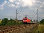 101 100 unterwegs von Mainz in Richtung Bingen im August 2009.