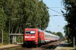 101 051-1 mit dem IC 2130 (Leipzig Hbf-Oldenburg(Oldb)) in Heidkrug 20.8.09