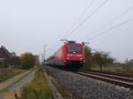 101 108 fhrt mit dem EC 100 durch die BK Basheide am 29.10.2009