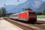 101 055-2 mit EC 88 Milano Centrale - Mnchen Hbf.,Brixlegg (sterreichurlaub 20.08.09)