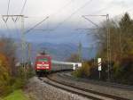 IC 2100 (Nrnberg Hbf- Basel SBB) hier in Freiburg St.Georgen heute mit 101 136. 