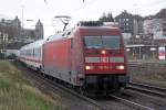 Die 101 114-7 in Wuppertal-Steinbeck , am 26,11,09