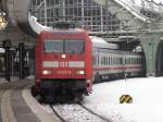 IC 142 Berlin Ostbahnhof nach Schiphol steht zur Abfahrt bereit.aufgenommen am 13.