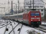 101 038 mit IC 2046 nach Kln kurz vor Dortmund Hbf.