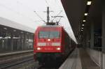 101 045 mit IC 1917 von Dortmund Hbf nach Stuttgart Hbf.Am 24.01.10 in  Mannheim Hbf.