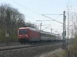 101 117 mit EC 102 nach Kiel hier bei Renchen auf der NBS Offenburg-Karlsruhe. 2.4.10 