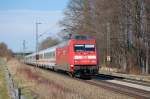 101 038-8 mit EC 115 Mnster(Westf.) Hbf - Klagenfurt Hbf am 25.03.2010 am B Vogl bei Grokarolinenfeld