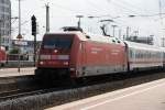 Dortmund Hbf, 25.6.´10: BR 101 103-0 fhrt mit ihrem IC nach Berlin Sdkreuz in Dortmund ein.