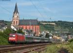 101 111-3 mit dem EC 7 (Hamburg-Altona-Chur) in Oberwesel 20.7.10