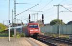 101 044-6, bei der Durchfahrt in Lehrte am 21.09.10.