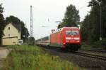 101 107 durchfhrt am 2.10.2010 den ehemaligen Bahnhof Hagen (Han) gen Bremen.