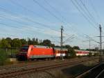 101 063 mit dem EC 176 Brno (Brnn) - Hamburg-Altona bei Einfahrt in Bchen; 04.10.2010
