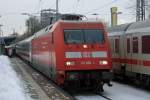 101 036-2 mit IC 135 nach Norddeich Mole in Recklinghausen 27.12.2010