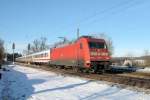 101 097 am 05.02.11 mit IC 1281 Mnchen-Zell am See in Assling