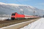 101 006 mit CNL 13375 am 29.01.2011 bei Schwaz.