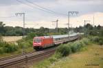 101 118 mit dem IC145 am 23.07.2011 bei Wedel.