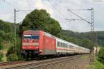 101 032-1 mit dem EC 114 (Klagenfurt Hbf-Dortmund Hbf) bei Amstetten 28.7.11