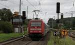 IC 2238 (Dresden Hbf-Warnemnde) mit Schublok 101 143-6 in Btzow 9.8.11