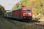 101 092-5 mit IC 2157 Frankfurt(M) Flughafen Fernbf.nach Leipzig bei Fulda am 04.10.2011 