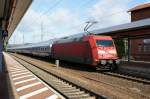 101 133-7 mit IC von Leipzig nach Frankfurt(M) Flughafen Fernbf in Eisenach am 14.09.2011 