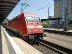 Hier die BR101 mit InterCity in Frankfurt am Main Hbf .