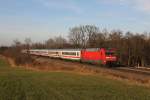 101 123 mit EC 115 am 28.12.2011 bei Hilperting.