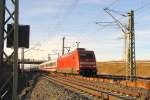 DB 101 052-9 mit dem IC 2245 von Dsseldorf Hbf nach Dresden Hbf, in Erfurt Linderbach; 28.12.2011