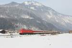 101 102 mit CNL 1319 am 04.02.2012 bei Niederaudorf im Inntal.