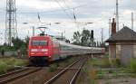 101 012-3 + 101 102-2 (Schub) mit IC 2208 Mnchen Hbf - Berlin Gesundbrunnen, am 15.07.2011 in Grokorbetha