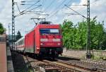 101 026-3 IC kurz vor Einfahrt in den Bf Remagen - 26.06.2012