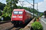 101 103-0 schiebt IC von Remagen nach Bonn - 26.06.2012