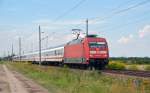 101 113 zog am 04.08.12 den IC 2355 durch Kyhna Richtung Bitterfeld.