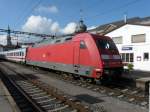 DB - Lok 101 009-9 mit IC im Bahnhof Konstanz am 13.09.2012