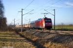 Die LED 101 047-9 mit dem IC 2385 von Berlin Sdkreuz nach Frankfurt(Main)Hbf bei Nennhausen.