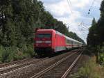 101 123-0 mit IC 133 Luxembourg-Nordeich Mole bei Devermhlen (B 296.6) am 25-8-2012.