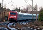 101 039-6 mit IC durch Bonn-Beuel - 12.01.2013